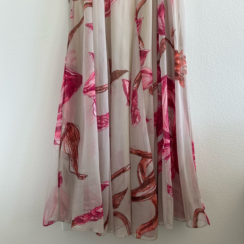 Rococo Sand White Pink Maxi Dress NEW - Picture 9 of 13